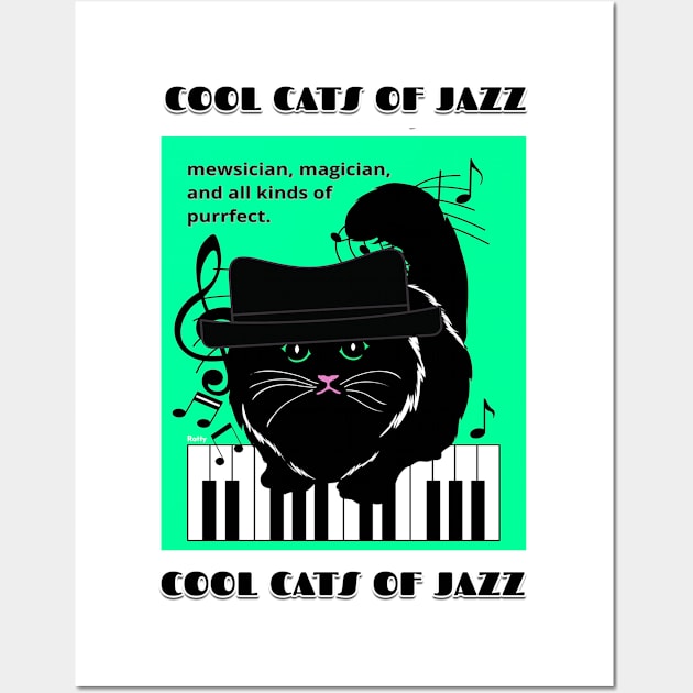 Cool Cats of Jazz-jazz music Wall Art by Rattykins